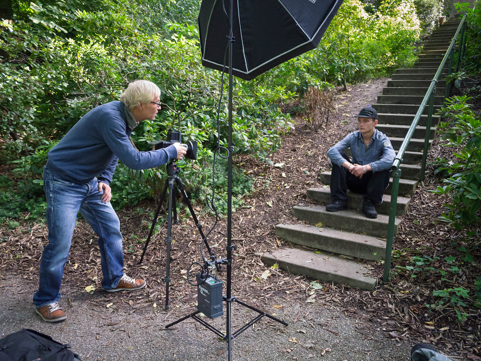 Making a portrait for the book 18x18 in Gouda